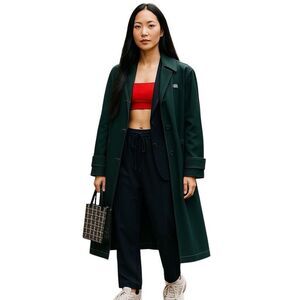 Lacoste Zely Mini Tote with Pouch - Black & Gray, Coated Canvas Crossbody Bag,